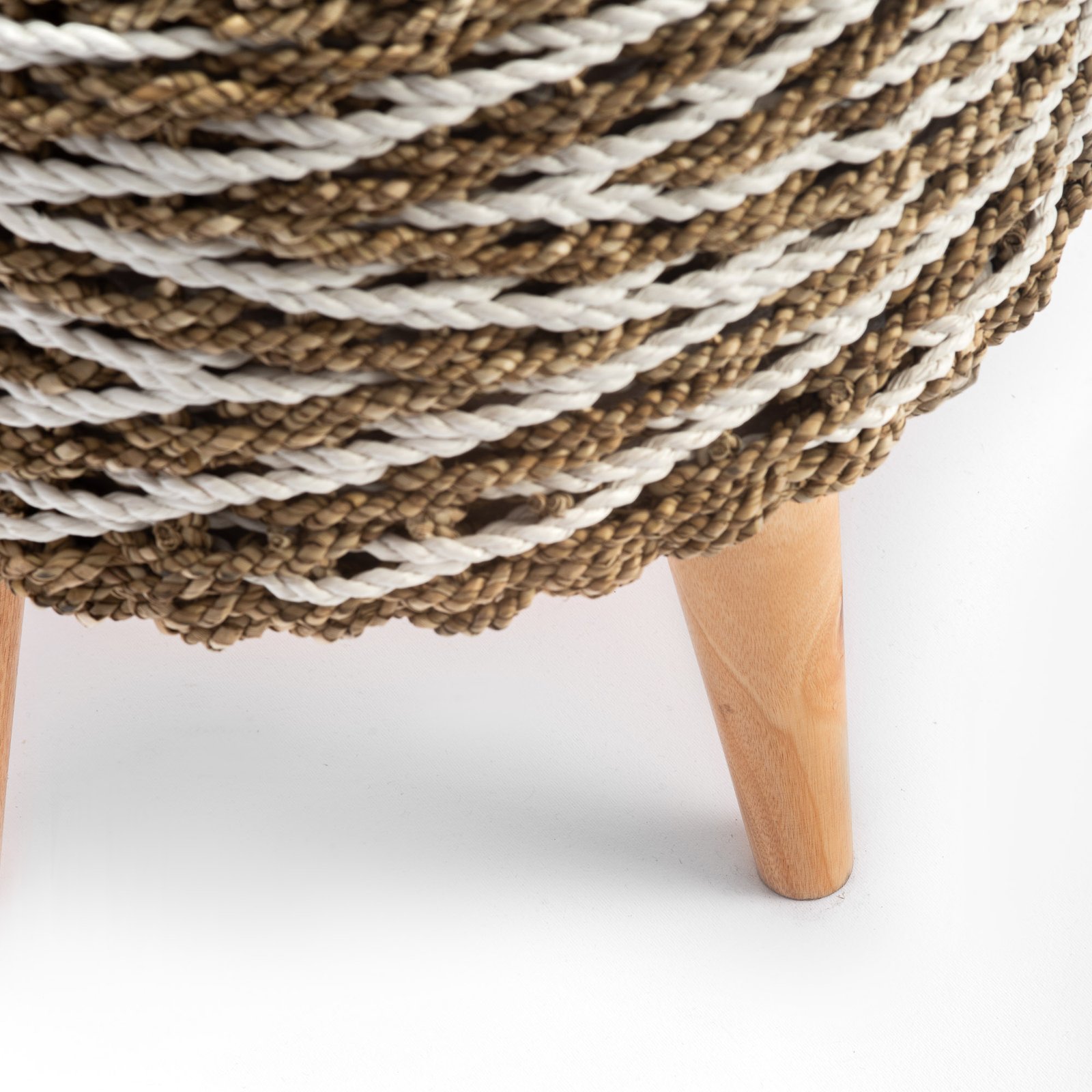 STOOL WITH SOLID TEAK BRANCH LEGS 2 Thumbnail
